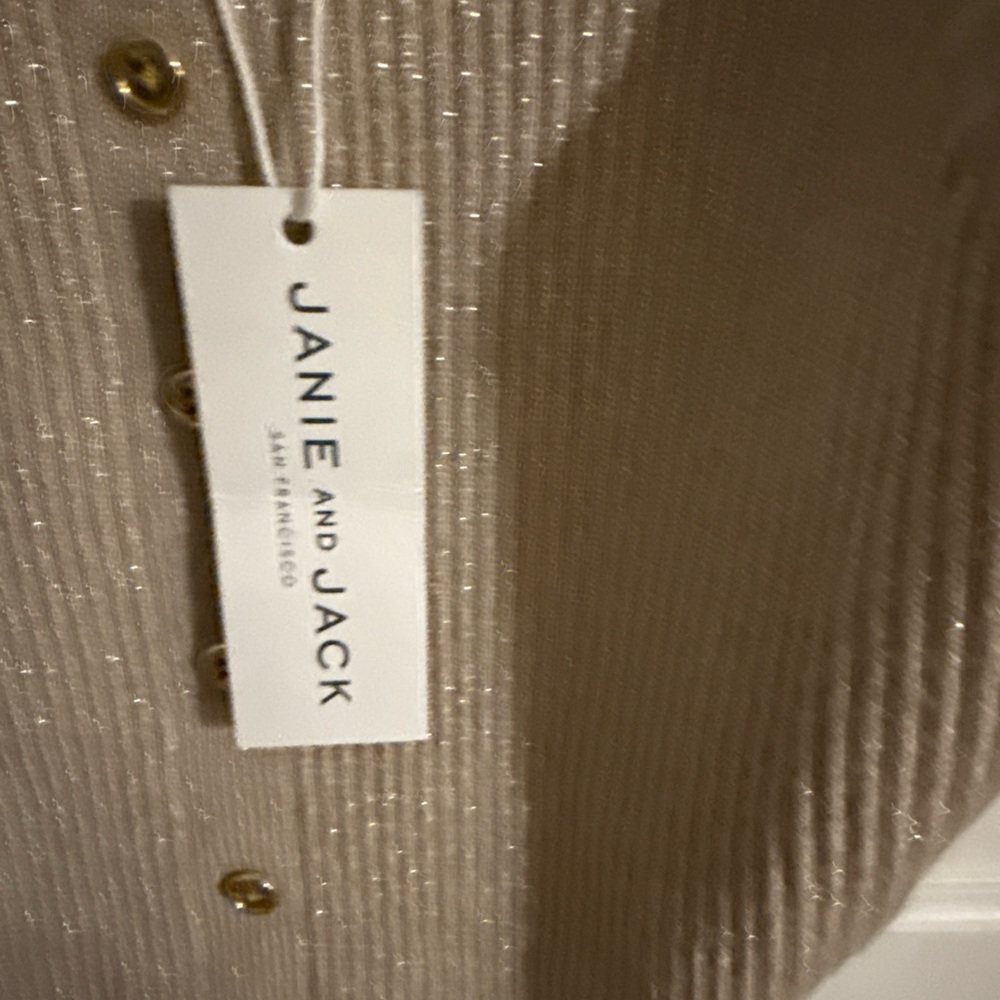 Janie and Jack Sparkling Beige Knit Top - Picture 5 of 9